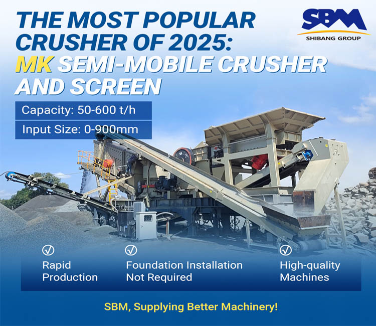 concasseur et crible semi-mobiles MK