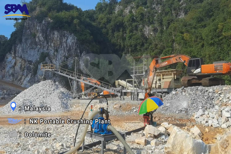 Dolomite Portable Crushing Plant in Malaysia