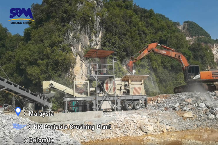 Dolomite Portable Crushing Plant in Malaysia