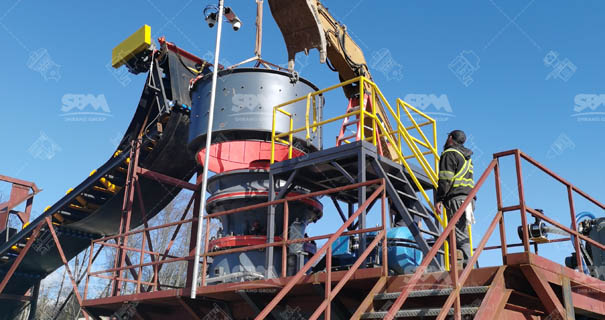 Concasseur &agrave; c&ocirc;ne hydraulique monocylindre HST