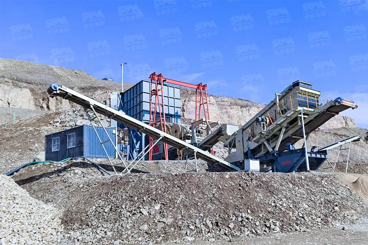 Usine mobile de traitement du sable siliceux
