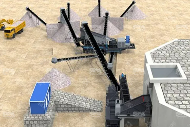 Processus des installations de concassage de minerai de fer