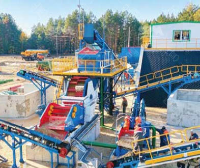 Ligne de production de sable de quartz