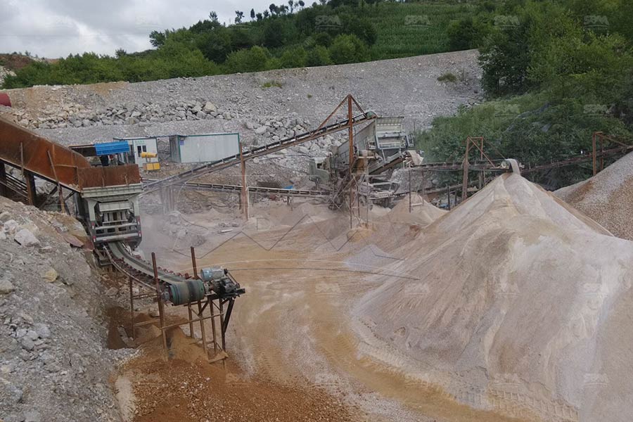 Concassage mobile de calcaire pour la production de sable artificiel
