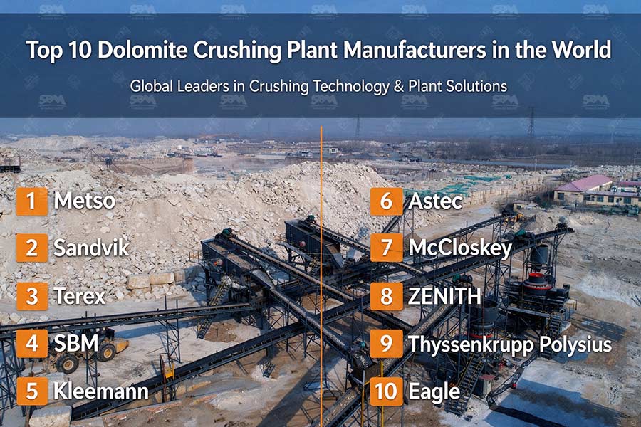 Top 10 Dolomite Crushing Plant Manufacturers in the World